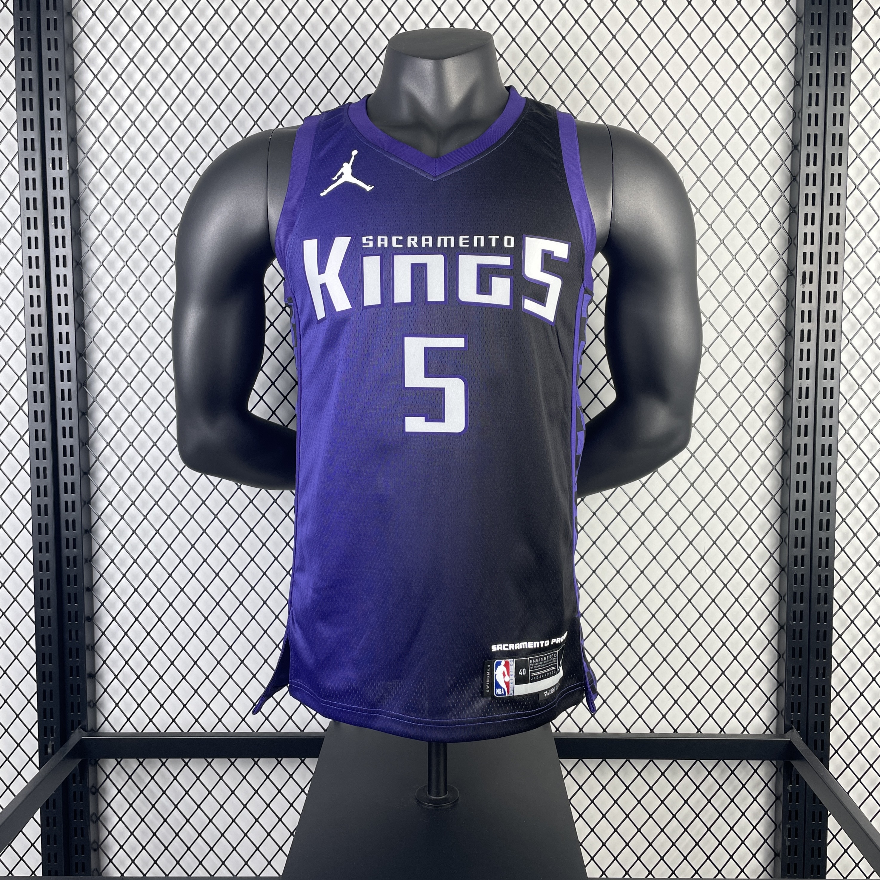 Men Sacramento Kings #5 Fox purple NBA 2023 24 Season Jerseys